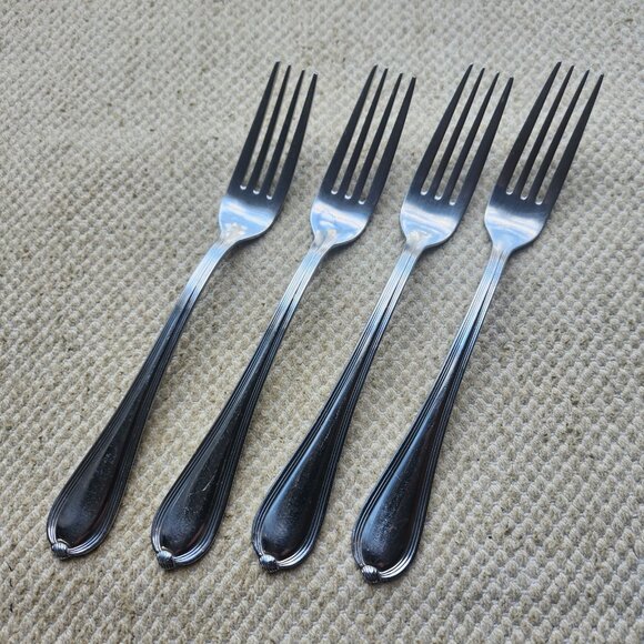 Villeroy & Boch Other - 4 Villeroy & Boch EMILY Dinner Forks 18/10 Stainless Steel Indonesia Knot Tip 8"